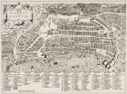 Map of Naples, c.1600 (engraving)