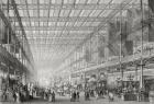 Interior of The Great Industrial Exhibition of 1851 in Hyde Park from 'Cyclopaedia of Useful Arts & Manufactures', edited by Charles Tomlinson, c.1880s (engraving)