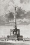 The Victory Column in the Tiergarten, Berlin, Germany in the 19th century. From Pictures from the German Fatherland published c.1880.