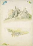 Rock and Tree: Two Studies, 12th July 1810 (w/c and pencil on paper)