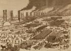 Commercial Activity and a View of the Quay at New Orleans in 1880 (engraving)