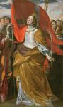 St. Ursula and the virgins (oil on canvas)