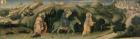 Adoration of the Magi Altarpiece; central predella panel depicting The Flight into Egypt, 1423 (tempera on panel) (detail of 29414)