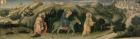 Adoration of the Magi Altarpiece; central predella panel depicting The Flight into Egypt, 1423 (tempera on panel) (detail of 29414)