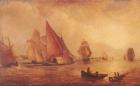 Estuary of the Thames and the Medway (oil on canvas)