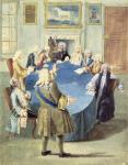 Sir Robert Walpole addressing his cabinet