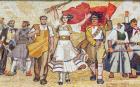 Mosaic of Albanian history, Tirana, Albania (photo)