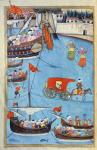 TSM A.3593 Nautical Festival before Sultan Ahmed III (1673-1736) from 'Surname' by Vehbi, c.1720 (gouache on paper)