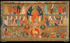 Altar frontal depicting Christ in Glory with saints and prophets and the martyrdom of St. Felix, from the Abbey of San Felice, 1260 (tempera on panel)