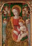 Virgin and Child with SS. Gregory and Martin, detail of the Virgin, 1517 (tempera on panel)