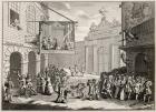 Masquerades and Operas, Burlington Gate, from 'The Works of Hogarth', published 1833 (litho)