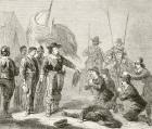 Oliver Cromwell suppressing a Leveller mutiny in the army, 1649, from 'The National and Domestic History of England' by William Hickman Smith Aubrey (1858-1916) published London, c.1890 (litho)