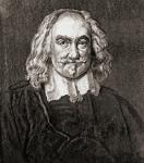 Thomas Hobbes of Malmesbury, 1588  1679. English philosopher. After an engraving by Wenceslaus Hollar. From Impressions of English Literature, published 1944.