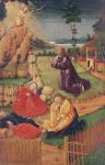 Jesus in the Garden of Olives, from Scenes from the Life of Christ (oil on panel)