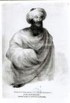 Portrait of Sheikh Ibrahim, or Johann Ludwig Burckhardt (1784-1817) 1817 (pencil on paper) (b/w photo)