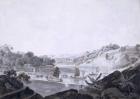 View of Some-Cheon on French Island, taken from Danes Island, China, 1793-94 (w/c over graphite on laid paper)