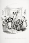 The professional gentleman at Madame Mantalini's, illustration from `Nicholas Nickleby' by Charles Dickens (1812-70) published 1839 (litho)