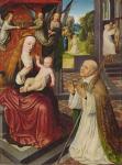 The Lactation of St. Bernard (oil on panel)