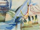Country landscape XI, 2014 (watercolour and oil pastel on paper)