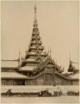 The Myei-nan or Main Audience Hall in the palace of Mandalay, Burma, late 19th century (albumen print) (b/w photo)