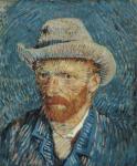Self Portrait with Felt Hat, 1887-88 (oil on canvas)