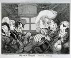 Dover Coach, 5 o'clock morning, etched by George Cruikshank, 1826 (etching)