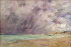 Stormy skies over the estuary at Le Havre, c.1892-96 (oil on canvas)