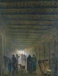 Corridor of the Saint-Lazare Prison in 1793 (oil on canvas)