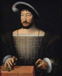 Francois I (1497-1547) (oil on panel)