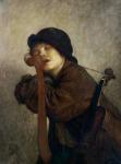 The Little Violinist Sleeping, 1883 (oil on canvas)