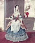 Mademoiselle Contat (1760-1813) in the Role of Suzanne in 'The Marriage of Figaro' (w/c on paper)