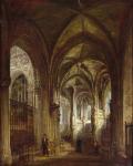 Interior of the Church of St. Pierre, Caen, 1861 (oil on canvas)