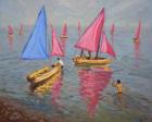 Sailing school ,Bognor Regis,2012, (oil on canvas)