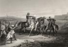 Colonel John Platt killed by the mutineers at Mhow, 1st July 1857, from 'The History of the Indian Mutiny', published in 1858 (engraving)