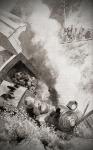 Railway strikers sabotaging a train during The Pullman Strike, United States of America, May 11, 1894. From The History of Our Country, published 1900