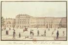 Berlin University, Berlin (coloured engraving)