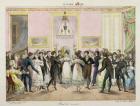 A Society Ball, engraved by Charles Etienne Pierre Motte (1785-1836) 1819 (colour litho)