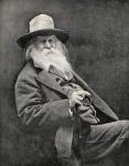 Walt Whitman (1819-91) (b/w photo)