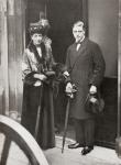 The Prince of Wales, later King Edward VIII, with Queen Alexandra at the christening of Lady Patricia Ramsay's son. From Edward VIII His Life and Reign.