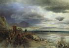 The Coast of Naples, 1877 (oil on canvas)