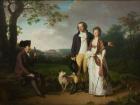 Ryberg with his Son Johan Christian and his Daughter-in-Law Engelke, née Falbe, 1797 (oil on canvas)