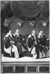 The Aldermen of Toulouse (oil on canvas) (b/w photo)