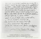 Letter from François Rabelais to Guillaume Budé dated 4 March 1521 (litho)