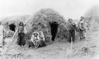 Berber village near Tunis, c.1900 (b/w photo)