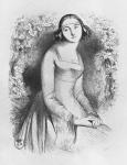 Heloise, illustration from 'Lettres d'Heloise et d'Abelard', 1839 (engraving)