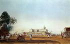 Lall Bazaar and the Portuguese Chapel, Calcutta, engraved by Robert Havell, pub. 1824 (engraving)