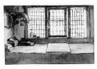Artist's worktable at the window overlooking the river, c.1650 (pen, ink & wash on paper)