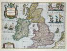 Map of Britain, 1631 (hand-coloured engraving)