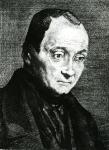 Auguste Comte, etched by Felix Bracquemond, 1851 (etching)