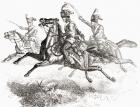 Charging Hussars or Hussards, from 'L'Univers Illustré', 1866 (engraving)